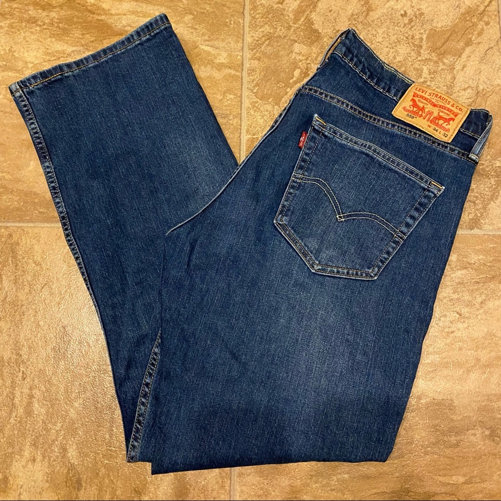 Levi’s 559 Relaxed Straight Fit Jeans Men’s Size Waist 34 Length 32 Heavy Weight